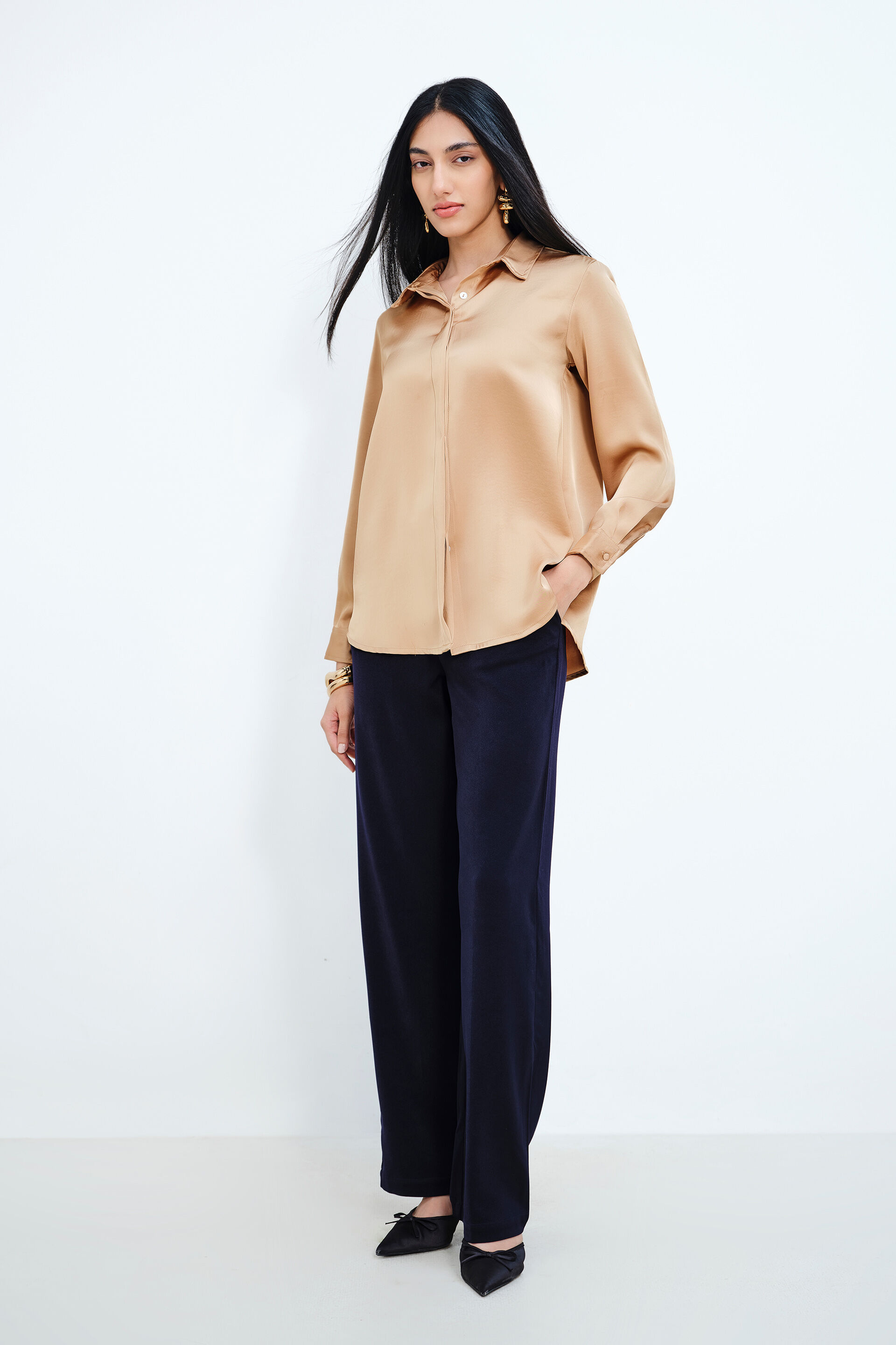 Beige Accent Shirt, Beige, image 5